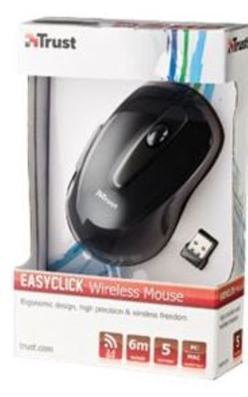 TRUST Mouse ottico wireless Trust Easyclick nero
